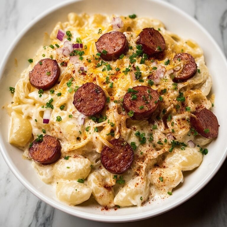 Crockpot Pierogi Casserole with Kielbasa Recipe