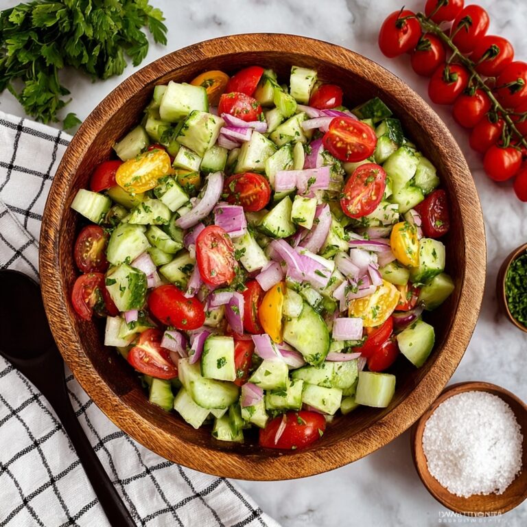Cucumber Tomato Avocado Salad Recipe