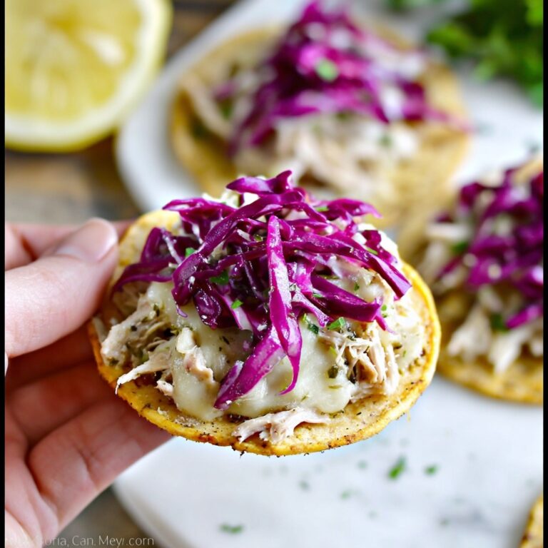 Salsa Verde Chicken Tostadas Recipe