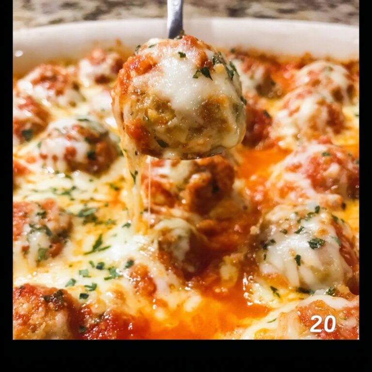 Baked Meatballs with Marinara and Mozzarella Recipe
