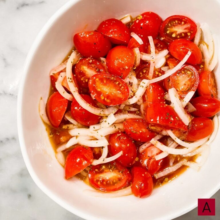 Cherry Tomato Onion Salad with Balsamic Recipe