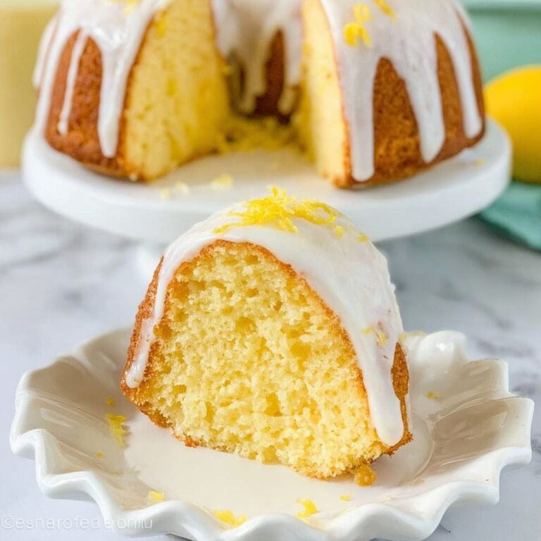 Lemon Bundt Cake Recipe