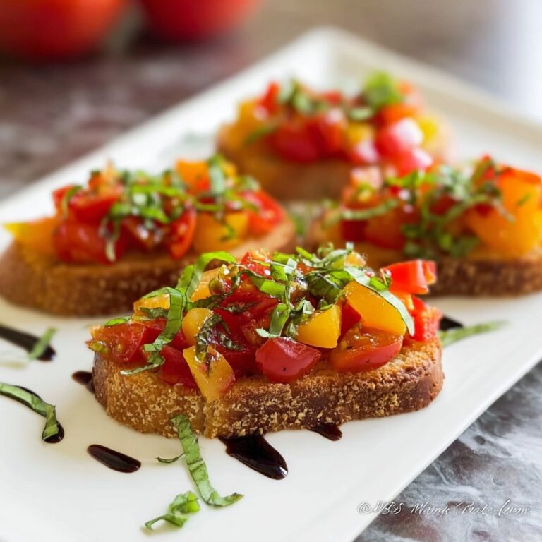 Tomato and Pepper Bruschetta Recipe