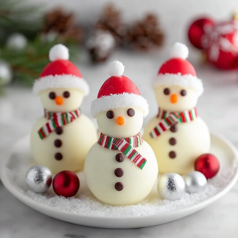 No-Bake Snowman Truffles Recipe