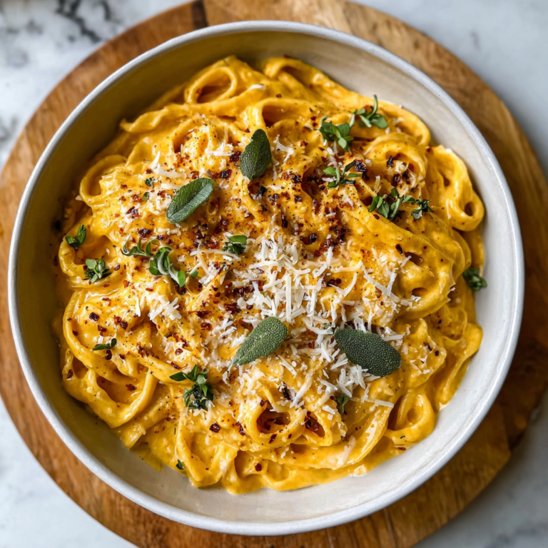 One‑Pot Pumpkin Alfredo Pasta with Sage & Parmesan Recipe