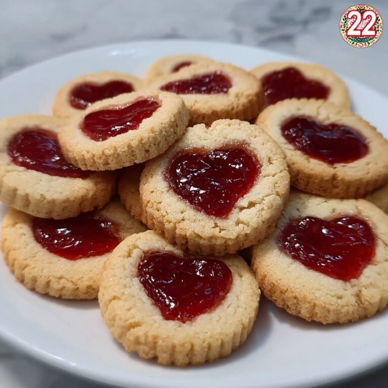 Heart Jam Thumbprint Cookies Recipe