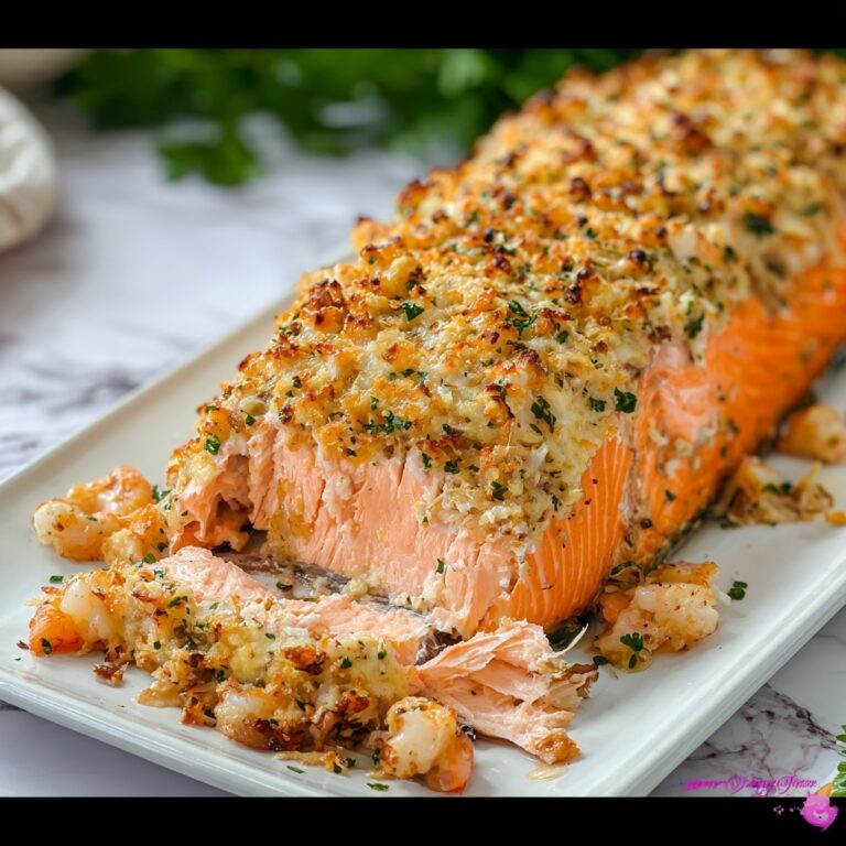 Crab & Shrimp Stuffed Salmon Recipe
