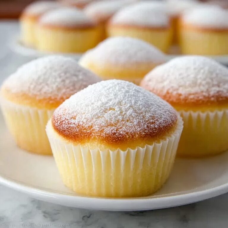 Fluffy Japanese Cotton Cheesecake Cupcakes Recipe