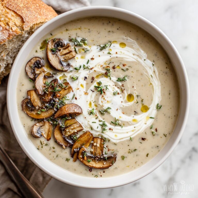 Deliciously Creamy Mushroom Soup for Cozy Days at Home Recipe