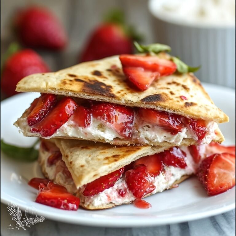 Decadent Strawberry Cheesecake Quesadillas Recipe