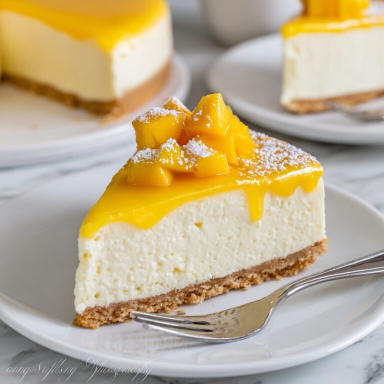 Mango Japanese Cheesecake Recipe