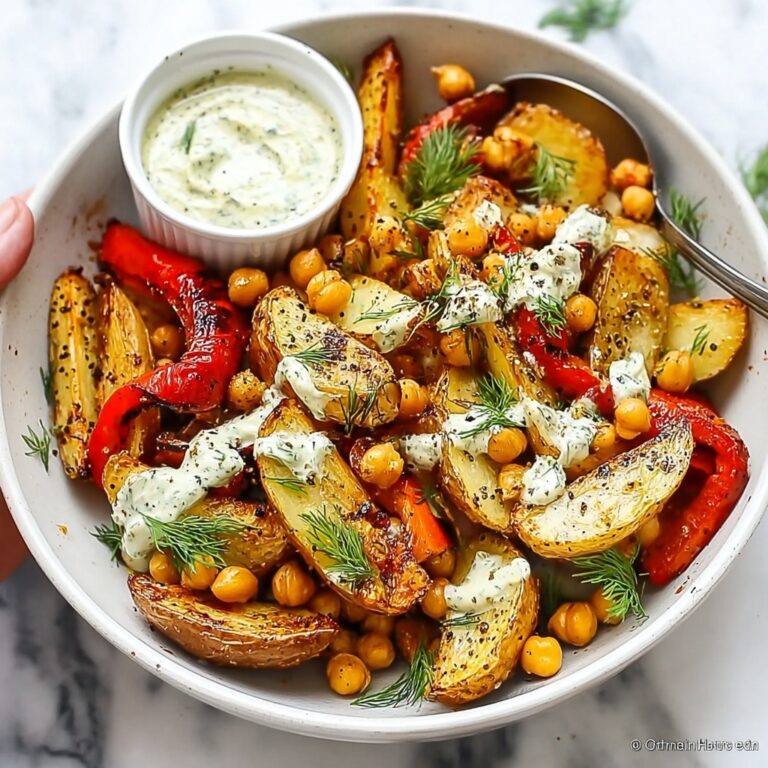 Mediterranean Bowls with Roasted Vegetables and Tzatziki Recipe