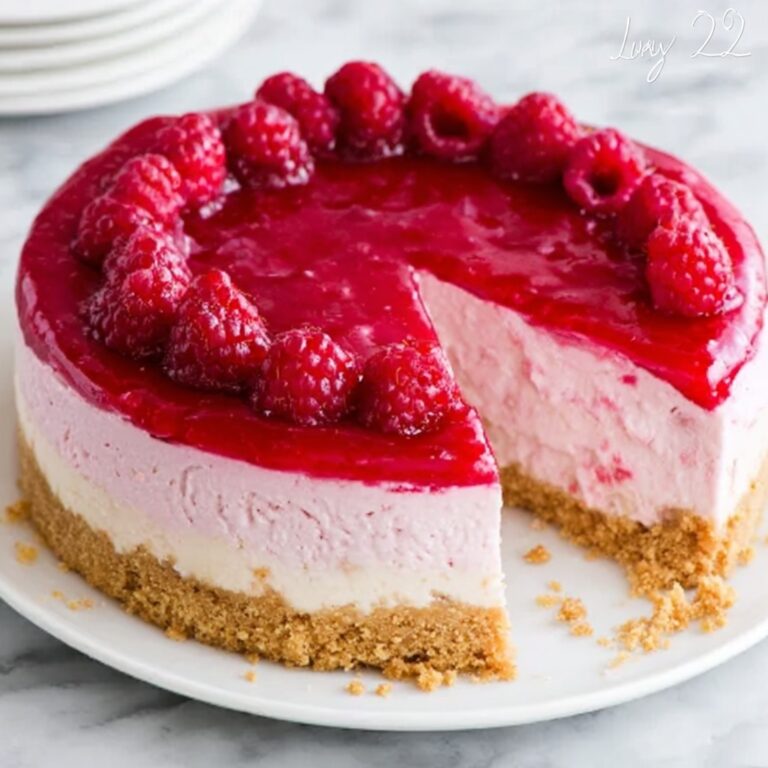 Easy Baked Raspberry Cheesecake Recipe
