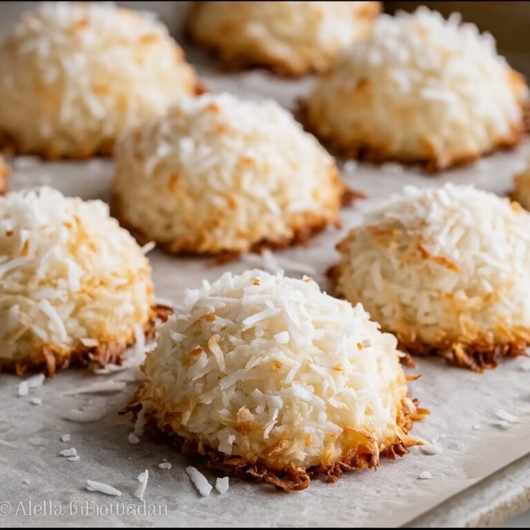 Baked Coconut Macaroon Cookies Recipe