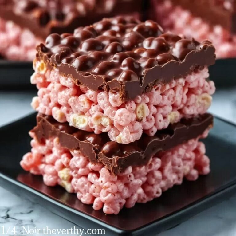 Chocolate Covered Cherry Rice Krispies Treats Recipe