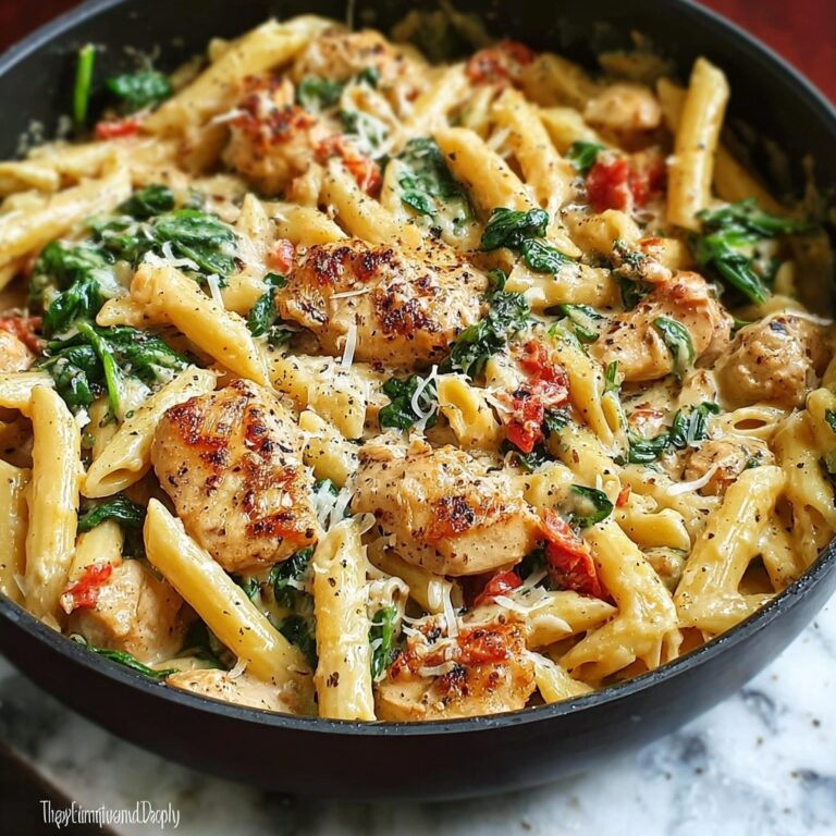 Marry Me Chicken Pasta with Spinach Recipe