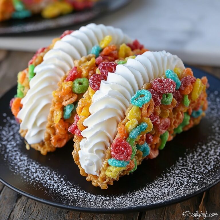 Fruity Pebbles Cheesecake Tacos Recipe
