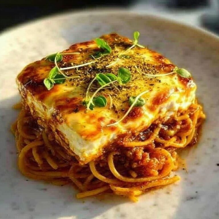 Cream Cheese Spaghetti Casserole Recipe