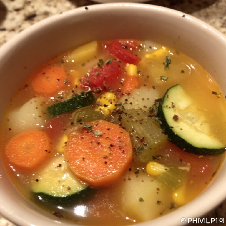 Colorful Vegetable Soup Recipe