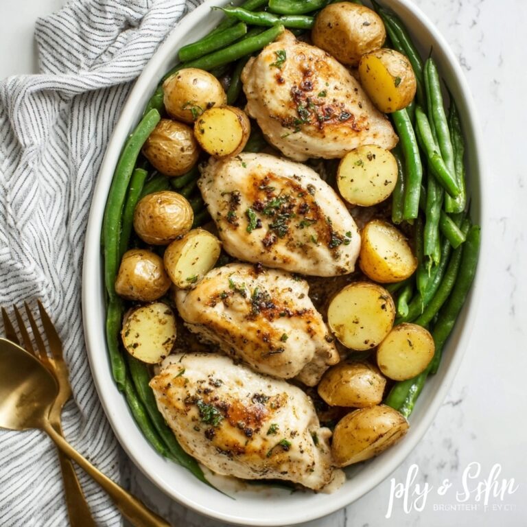 Slow Cooker Chicken and Potatoes with Green Beans in Ranch Butter Sauce Recipe