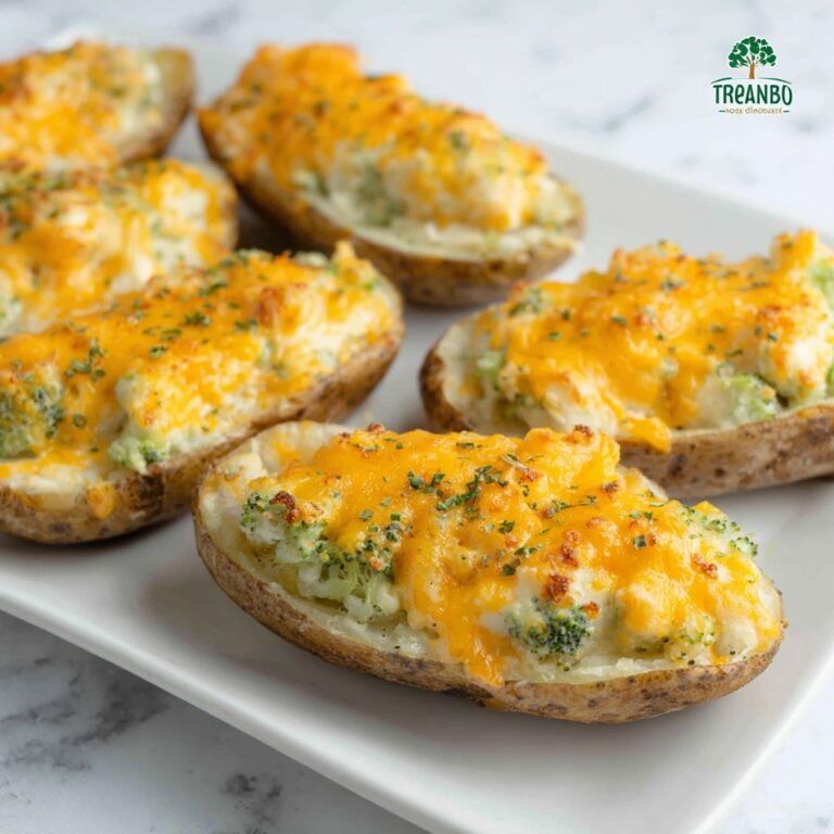 Broccoli and Cheese Twice Baked Potatoes Recipe