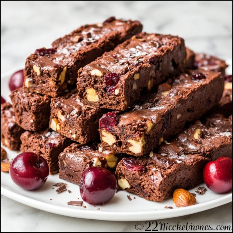 Decadent Chocolate Cherry Biscotti Recipe