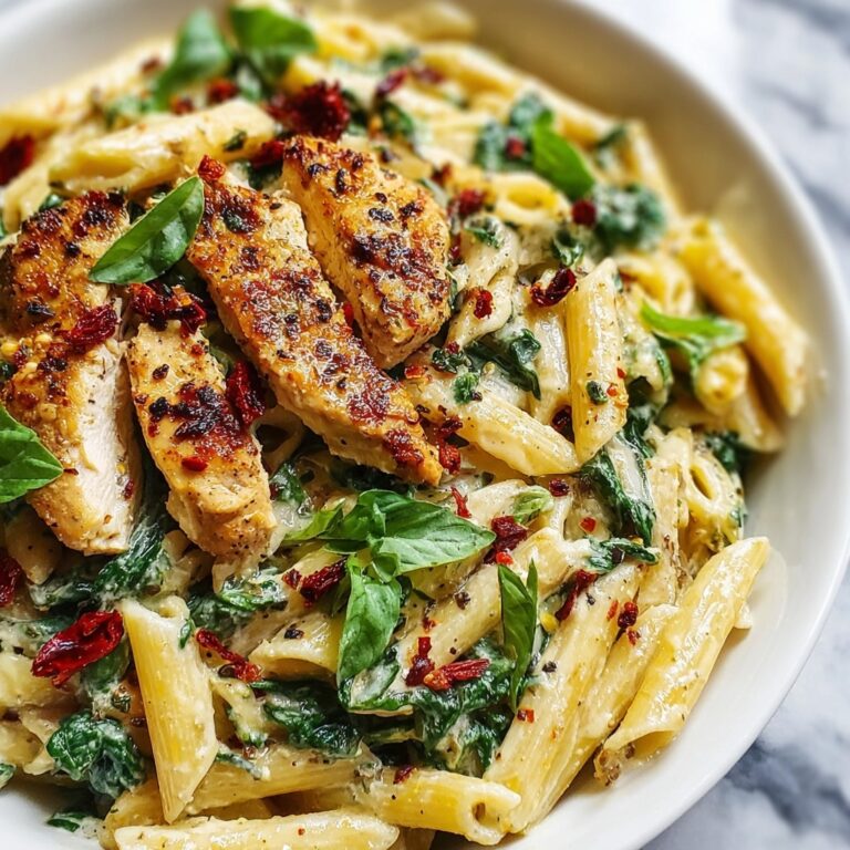 Spicy Tuscan Chicken Pasta Recipe
