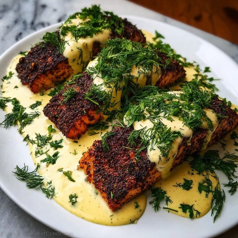 Blackened Salmon with Creamy Dijon Sauce Recipe