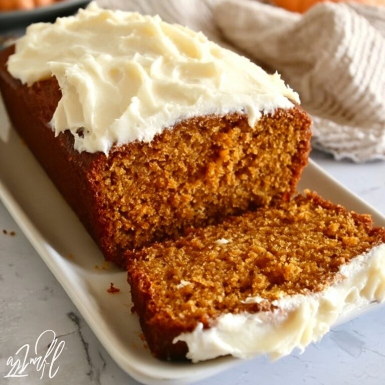 Pumpkin Bread with Cream Cheese Frosting Recipe