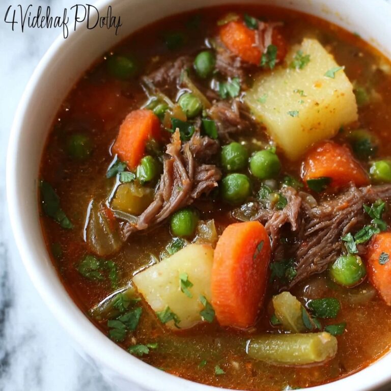 Old-Fashioned Vegetable Beef Soup for Cozy Nights Recipe