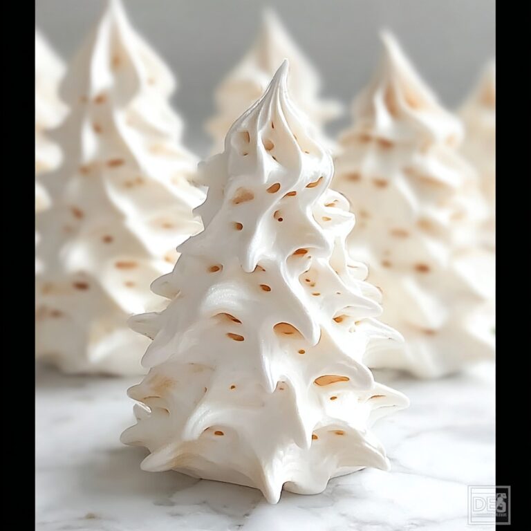 Delightful Tree Meringue Cookies for a Festive Holiday Treat Recipe