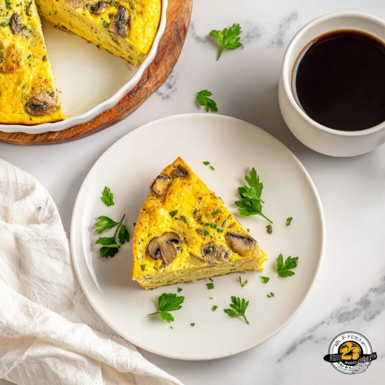 Spinach and Mushroom Frittata with Roasted Cherry Tomatoes Recipe