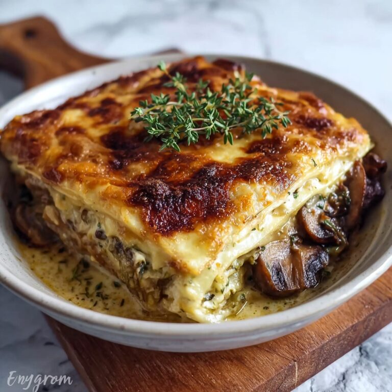 Roasted Chestnut & Mushroom Lasagna Recipe